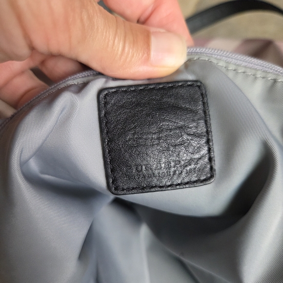 Burberry Nylon And Leather Nova Check Pink Plaid Tote Bag - Picture 12 of 17